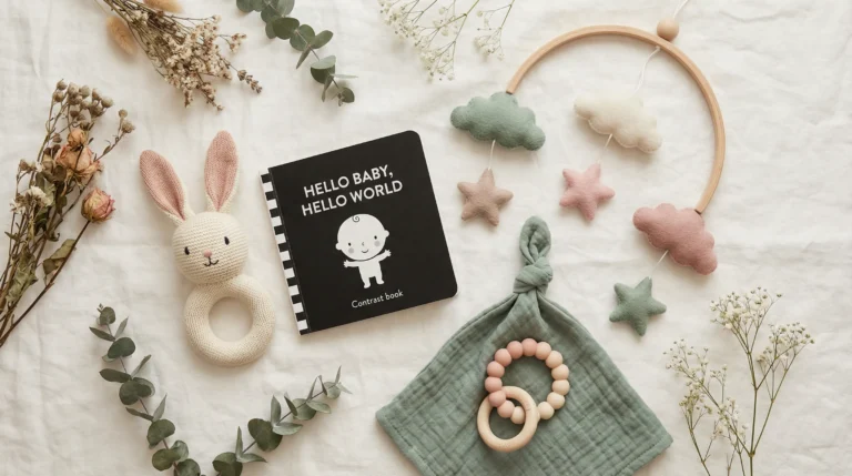 babycadeaus meisje op kleed